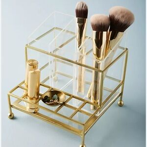 Gold Makeup Organizer
